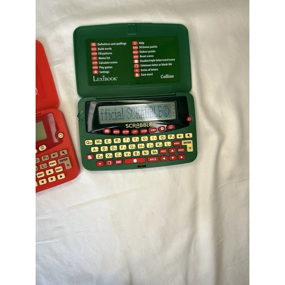 Electronic Lexibook Scrabble Dictionary Handheld 2x, Working, Read Below